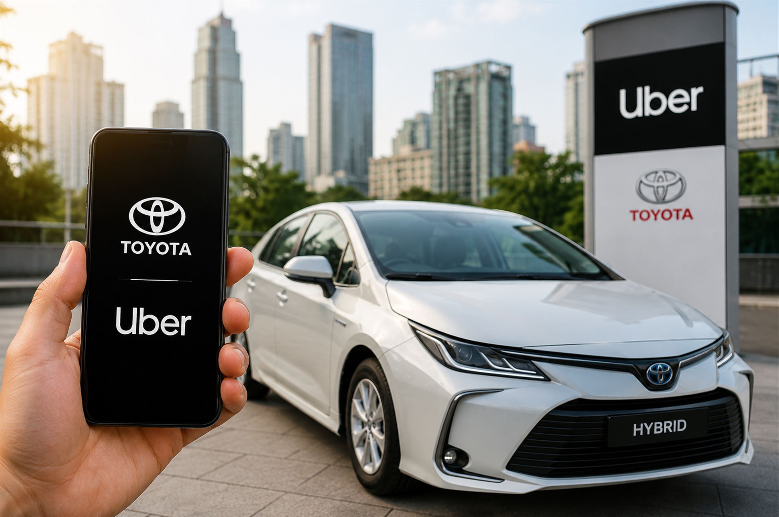 Toyota e Uber firmam parceria para ampliar uso de carros híbridos